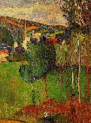 Paul Gauguin View of Pont-Aven from Lezaven oil painting on canvas